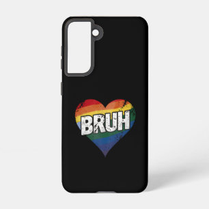 Bruh Meme Funny Sprichwort Bro Gruß Gay LGBT Pride Samsung Galaxy Hülle