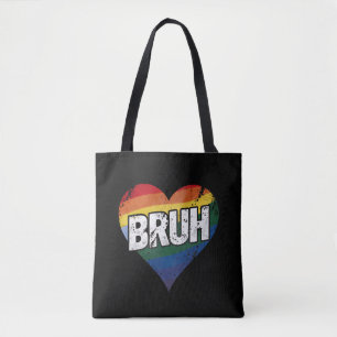 Bruh Meme Funny Sprichwort Bro Gruß Gay LGBT Pride Tasche