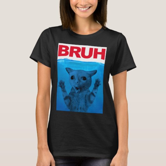 Bruh Meme Funny Sprichwort Brother Greeting Teens  T-Shirt (Vorderseite)