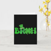 Bruh Meme Funny St Patricks Day Kleeblatt Irish Karte (Gelbe Blume)