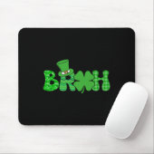 Bruh Meme Funny St Patricks Day Kleeblatt Irish Mousepad (Mit Mouse)