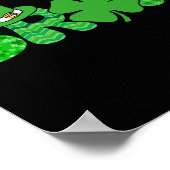 Bruh Meme Funny St Patricks Day Kleeblatt Irish Poster (Ecke)