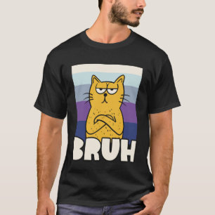 Bruh Meme Katze Vintage-Look T-Shirt