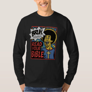 Bruh Meme las Deine Bibel Gott Funny Jesus Christi T-Shirt