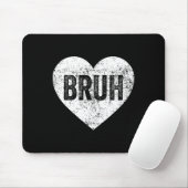 Bruh Meme Liebe Herz Lustiger Valentinstag Mädchen Mousepad (Mit Mouse)
