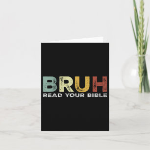 Bruh Meme Lies Your Bible God Funny Modern Christi Karte