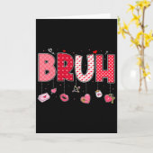 Bruh Meme Lustige Aussage Bro Begrüßung Teens Jung Karte (Gelbe Blume)