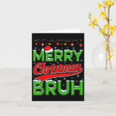 Bruh Meme Lustiger Spruch Bro Gruß Teenager Jungen Karte (Gelbe Blume)