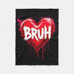 Bruh Meme Lustiger Spruch Bro Gruß Teens Jungen Va Fleecedecke