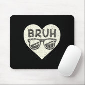 Bruh Meme Lustiger Spruch Bro Gruß Teens Jungen Va Mousepad (Mit Mouse)