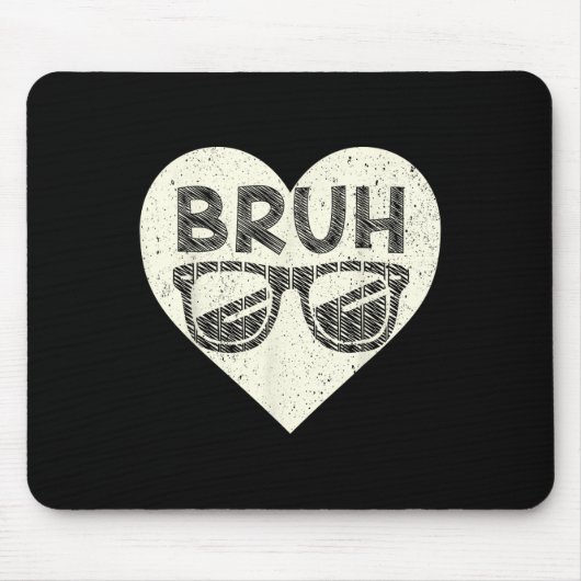 Bruh Meme Lustiger Spruch Bro Gruß Teens Jungen Va Mousepad (Vorne)