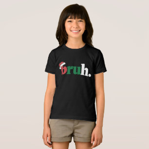 Bruh Meme Lustiger Spruch Bro Gruß Weihnachten Tri-Blend Shirt