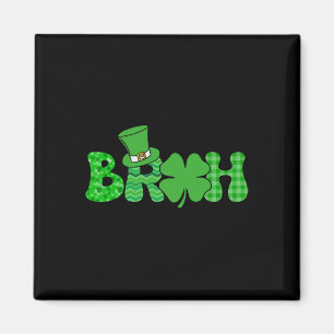 Bruh Meme Lustiger St. Patricks Tag Shamrock Irisc Magnet
