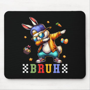 Bruh-Meme-Oster-Tag-Lustiger-Hase-Eier-Jugendliche Mousepad