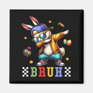 Bruh Meme Ostertag Funny Bunny Eggs Teens Boys K Magnet