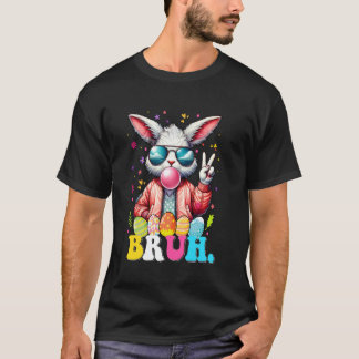 Bruh-Meme Ostertag Lustiger Hase Eier Teens Jungen T-Shirt