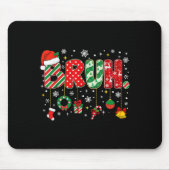 Bruh Merry Christmas Funny Meme Bro Greeting Teens Mousepad (Vorne)