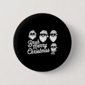 Bruh Merry Christmas Funny Santa Pajama Teens Boys Button (Vorderseite)
