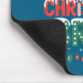 Bruh Merry Christmas Santa Hat Ugly Sweater Theme Mousepad (Ecke)