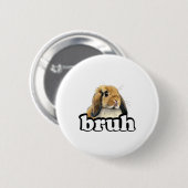 Bruh Mini Holland Lop Bunny Rabbit Lover Button (Vorne & Hinten)