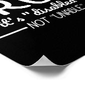 Bruh Mit Behinderung nicht unfähig Behinderung Pri Poster (Ecke)