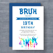 BRUH modern zwischen dem Geburtstag Einladung