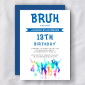 BRUH modern zwischen dem Geburtstag Einladung