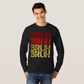 Bruh Multi Color Red Yellow Bruh T-Shirt (Vorne ganz)