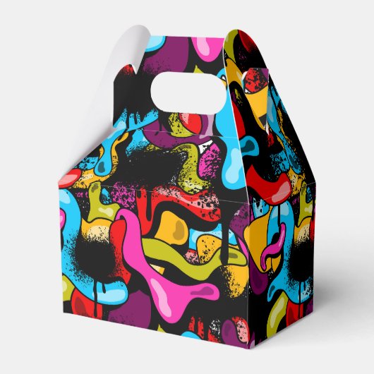 Bruh Neon Graffiti Hip Hop Street Art Birthday Geschenkschachtel (Rückseite)