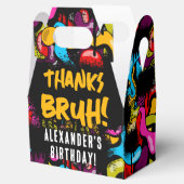 Bruh Neon Graffiti Hip Hop Street Art Birthday Geschenkschachtel (Geöffnet)
