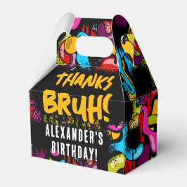 Bruh Neon Graffiti Hip Hop Street Art Birthday Geschenkschachtel