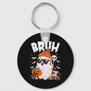 Bruh Niedlich Ghost Trick or Treat Halloween Costu Schlüsselanhänger