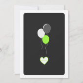 Bruh No Cap, Black & Green Birthday Einladung (Rückseite)