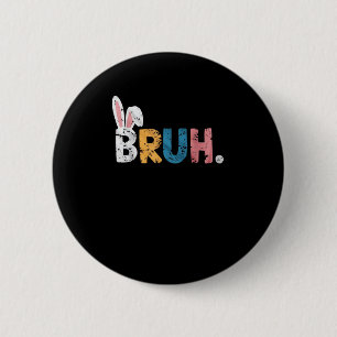 Bruh Oaster Bunny Niedlich Meme for Kids _2 Button