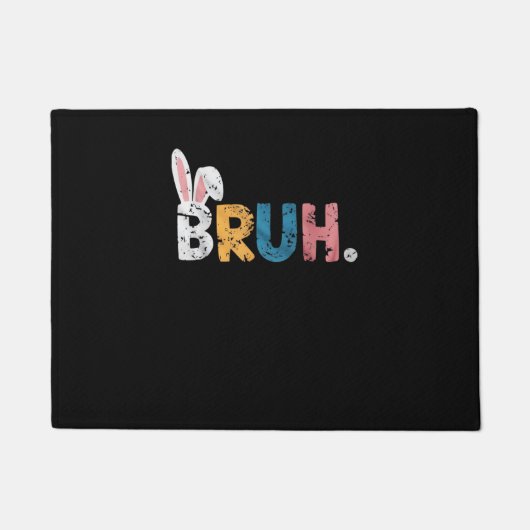 Bruh Oaster Bunny Niedlich Meme for Kids _2 Fußmatte (Vorderseite)