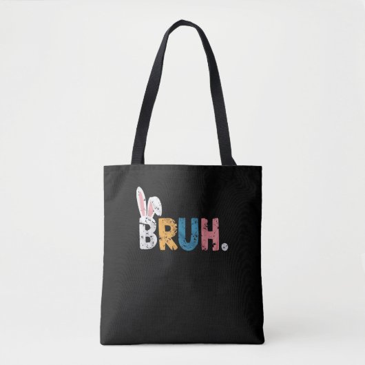 Bruh Oaster Bunny Niedlich Meme for Kids _2 Tasche (Vorderseite)