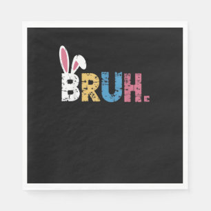 Bruh Oaster Bunny Niedlich Meme for Kids _3 Serviette