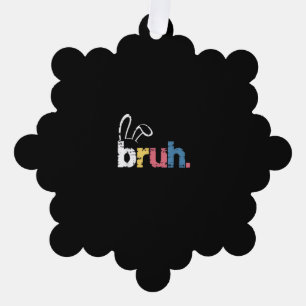 Bruh Oaster Bunny Niedlich Meme for Kids _4 Ornament Karte