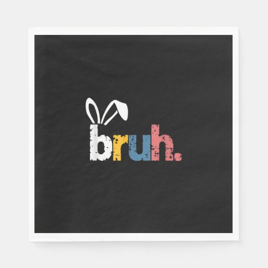 Bruh Oaster Bunny Niedlich Meme for Kids _5 Serviette (Vorderseite)