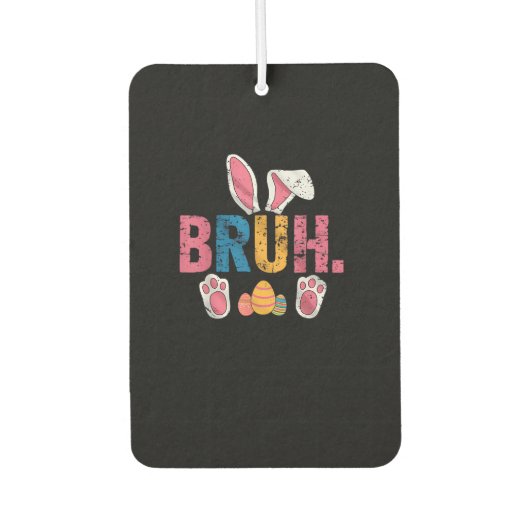 Bruh Oaster Bunny Niedlich Meme for Kids _8 Autolufterfrischer (Vorderseite)