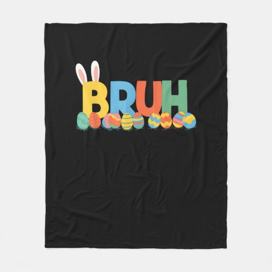 Bruh Oaster Bunny Niedlich Meme for Kids _9 Fleecedecke (Vorderseite)