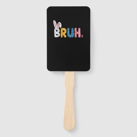 Bruh Oaster Bunny Niedlich Meme für Kinder Fächer (Vorderseite)