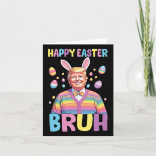 Bruh Oaster Day Funny Rabbit Bunny Happy Oaster Tr Karte