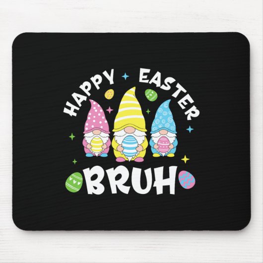Bruh Oaster Day Funny Rabbit Bunny Happy Ostergn Mousepad (Vorne)
