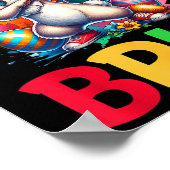 Bruh Oaster Eggs Teens Jungs Kinder Ostern Bunny E Poster (Ecke)