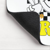 Bruh Oster Day Funny Bunny Eggs Groovy Smile Face Mousepad (Ecke)
