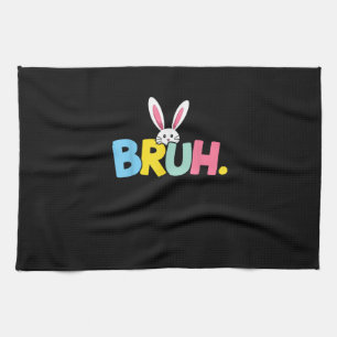 Bruh Oster für Teen Boys Kinder Funny Happy Oster Geschirrtuch