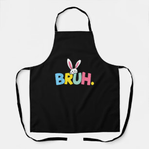Bruh Oster für Teen Boys Kinder Funny Happy Oster Schürze