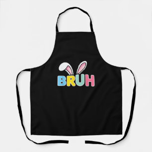 Bruh Oster für Teen Boys Kinder Funny Happy Oster Schürze