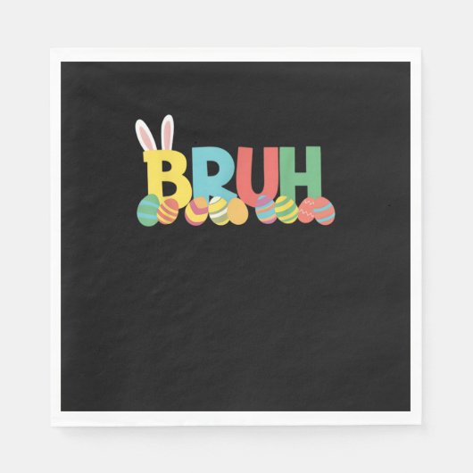 Bruh Ostersonnenmeme für Kinder _11 Serviette (Vorderseite)